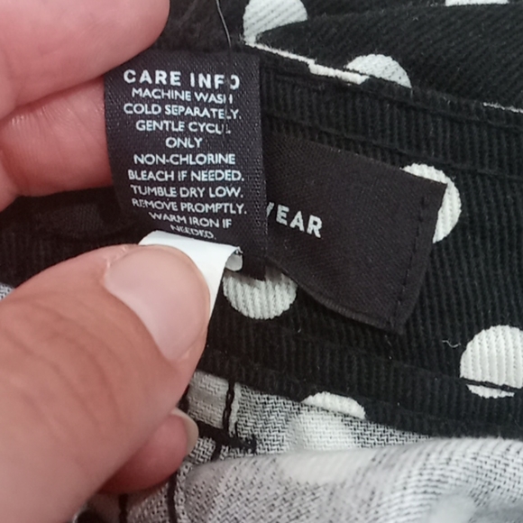 Who What Wear Polka Dot High Rise Ankle Pants - Picture 6 of 6